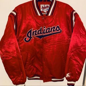Vintage Starter Cleveland Indians Heavy Satin Jacket